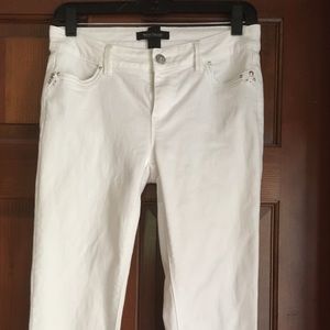 White House Black Market white jeans. Size 2